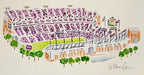 TCU Football Stadium Art Print 8x10