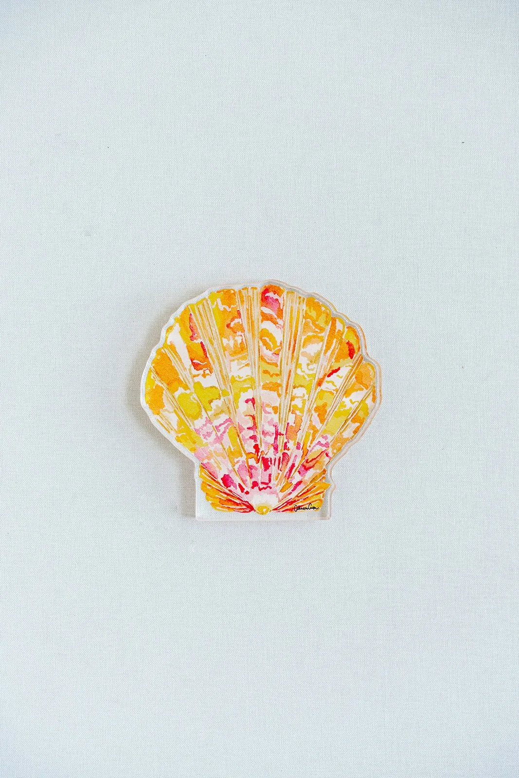 Sunrise Shell Acrylic Art Block Small