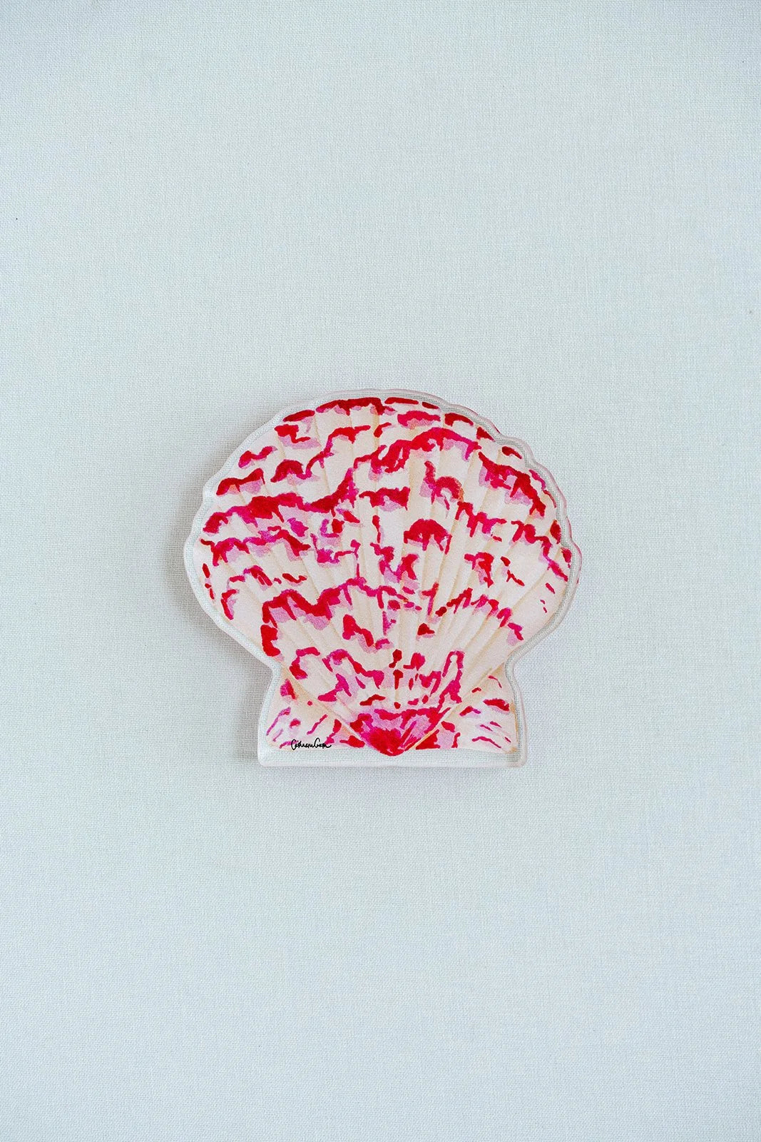 Calico Scallop Acrylic Art Block Large