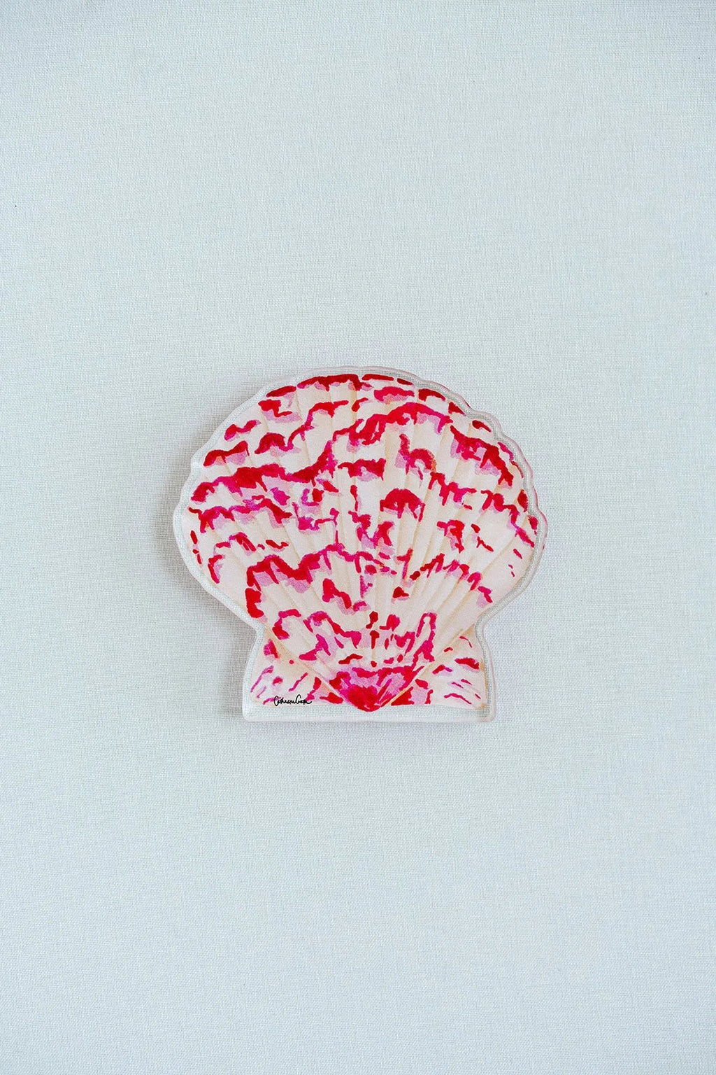 Calico Scallop Acrylic Art Block Small