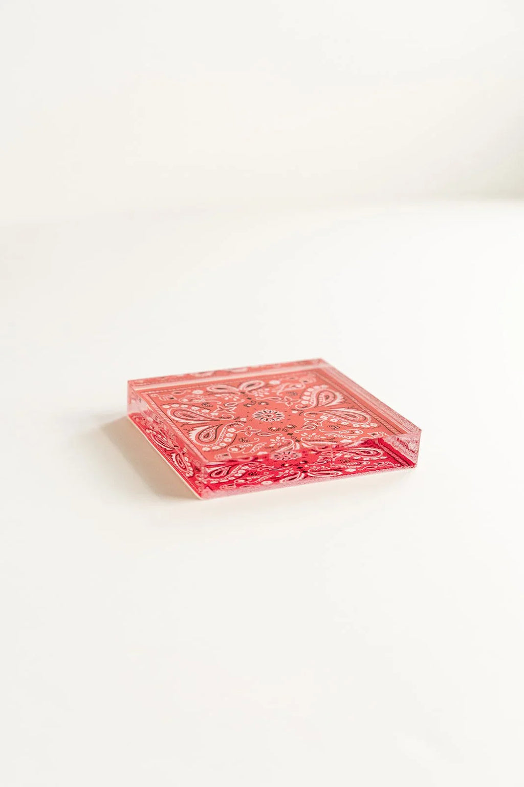 Red Bandana Acrylic Art Block