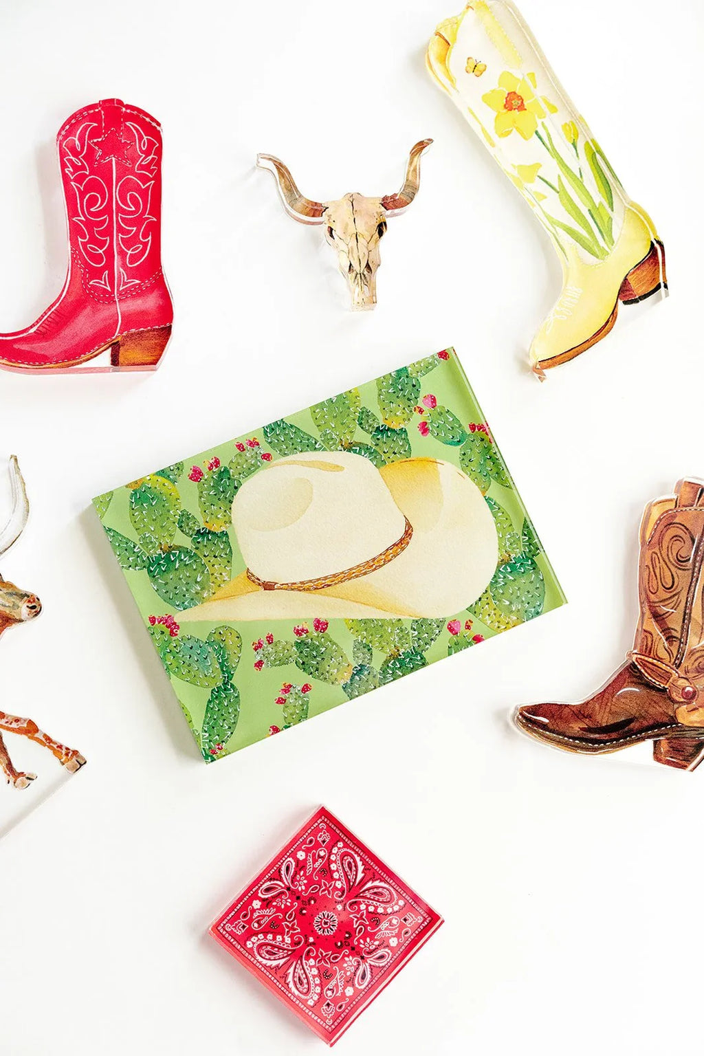 Red Boot Acrylic Art Block
