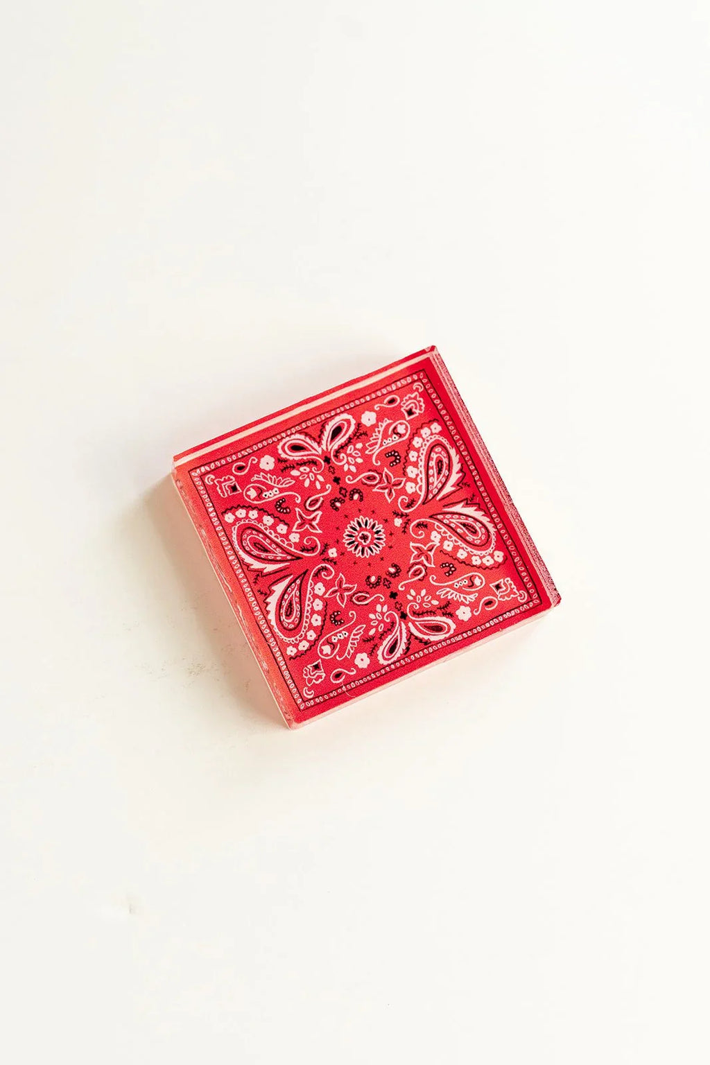 Red Bandana Acrylic Art Block