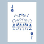 Nutcracker Toile Playing Cards with Acrylic Box