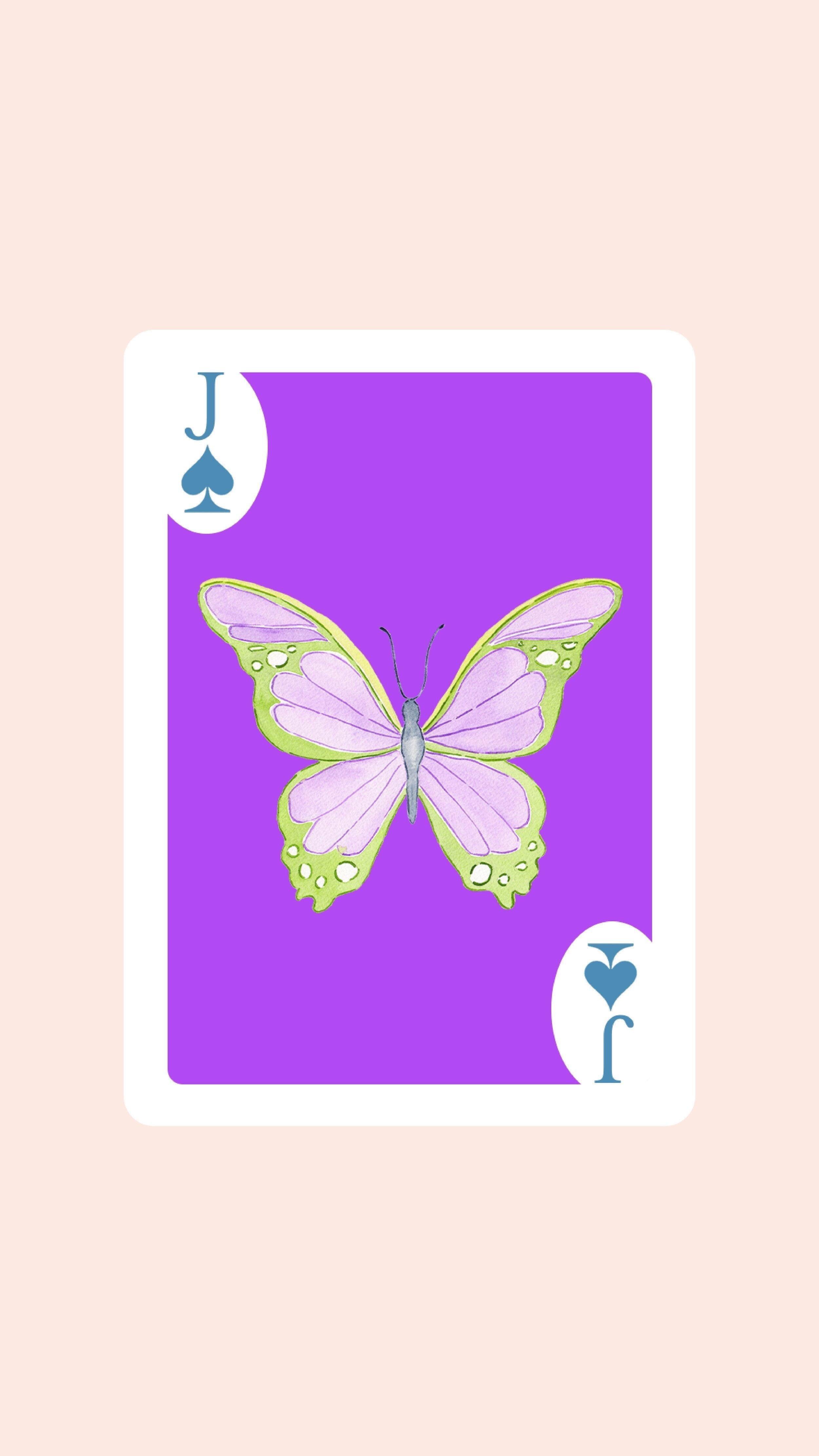 Double Deck of Butterfly Playing Cards with Acrylic Box
