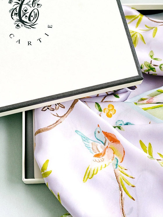 Lavender Chinoiserie Scarf