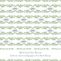 Gift Wrap - Mistletoe Blue