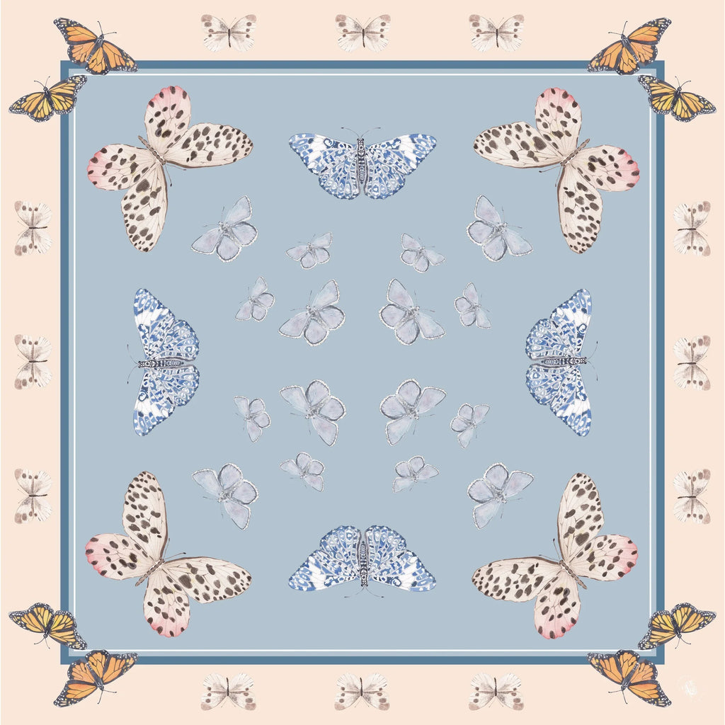 Neutral Butterfly Scarf