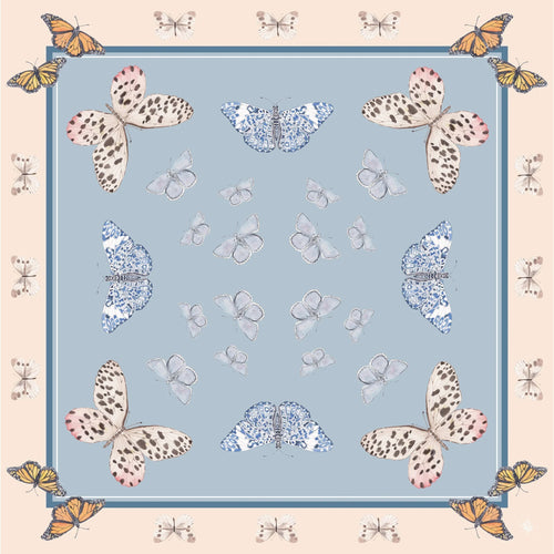 Neutral Butterfly Scarf