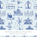 Gift Wrap - Nutcracker Ballet Toile Blue