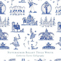 Gift Wrap - Nutcracker Ballet Toile White