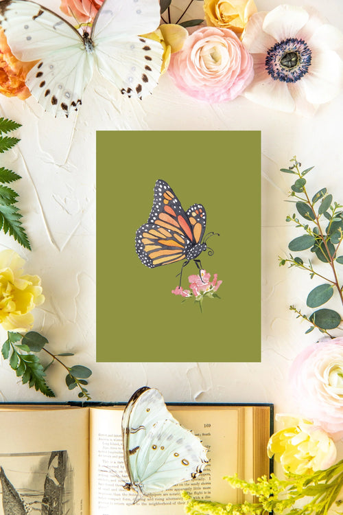 October Butterfly Print 5x7