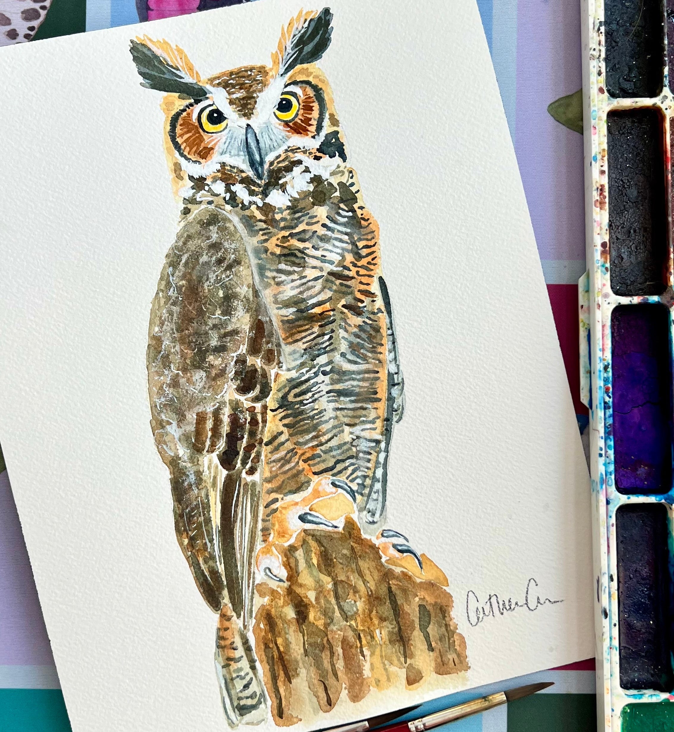Owl - Original Painting