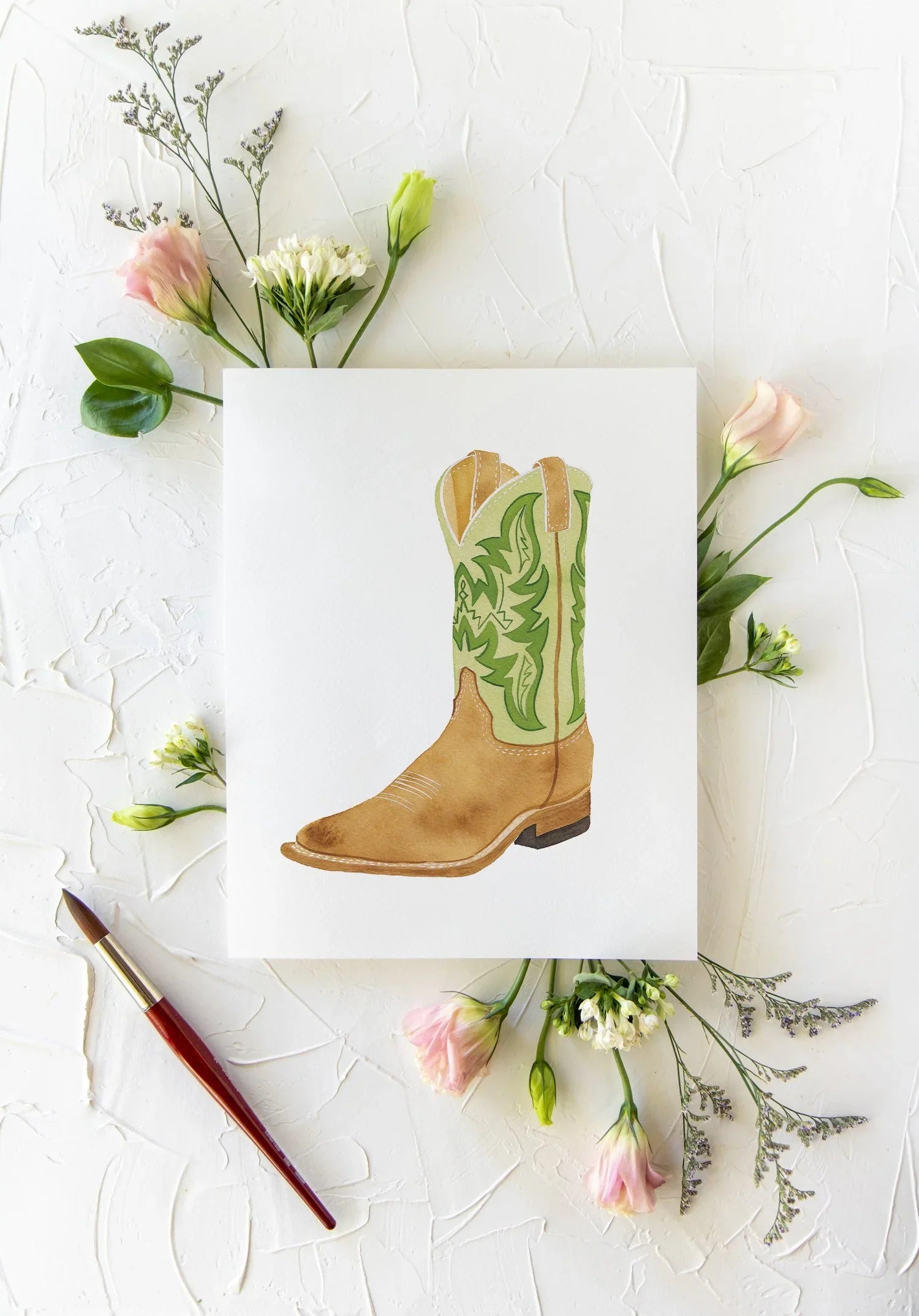 Cowboy Boot Print - Pat 8x10