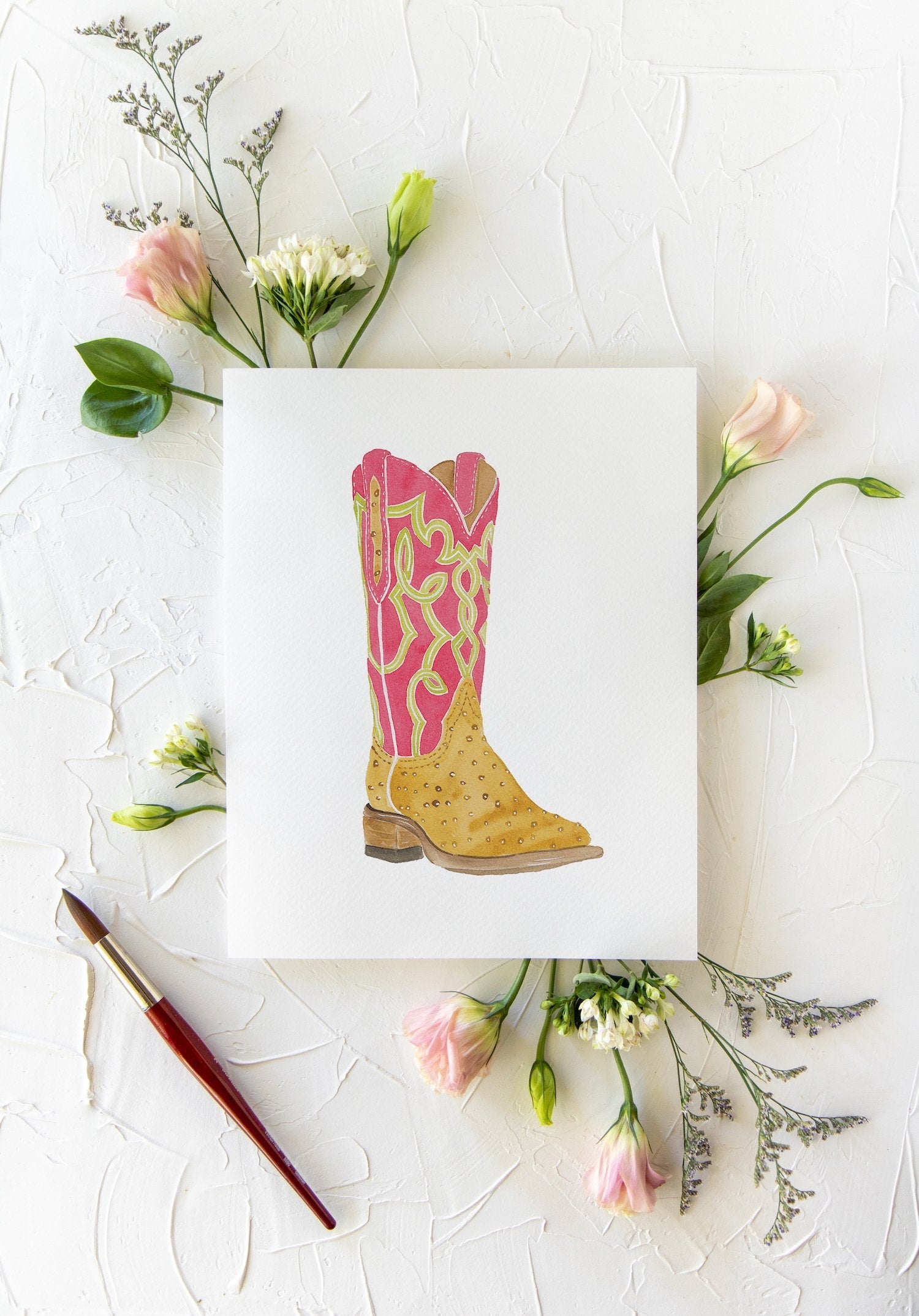 Cowboy Boot Print - Patsy 8x10
