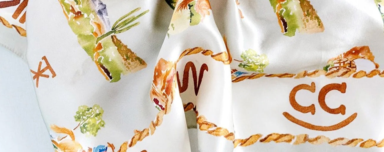 scarf with western patterns 