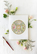 Rose Medallion Nativity Print 11x14