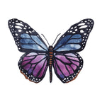 Purple Butterfly Acrylic Art Block Large