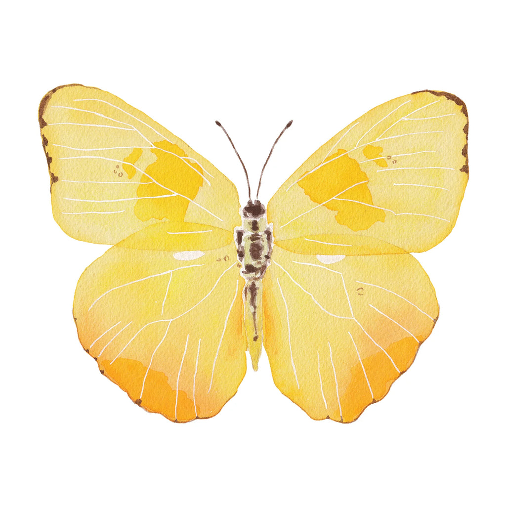 Yellow Butterfly Acrylic Art Block Large