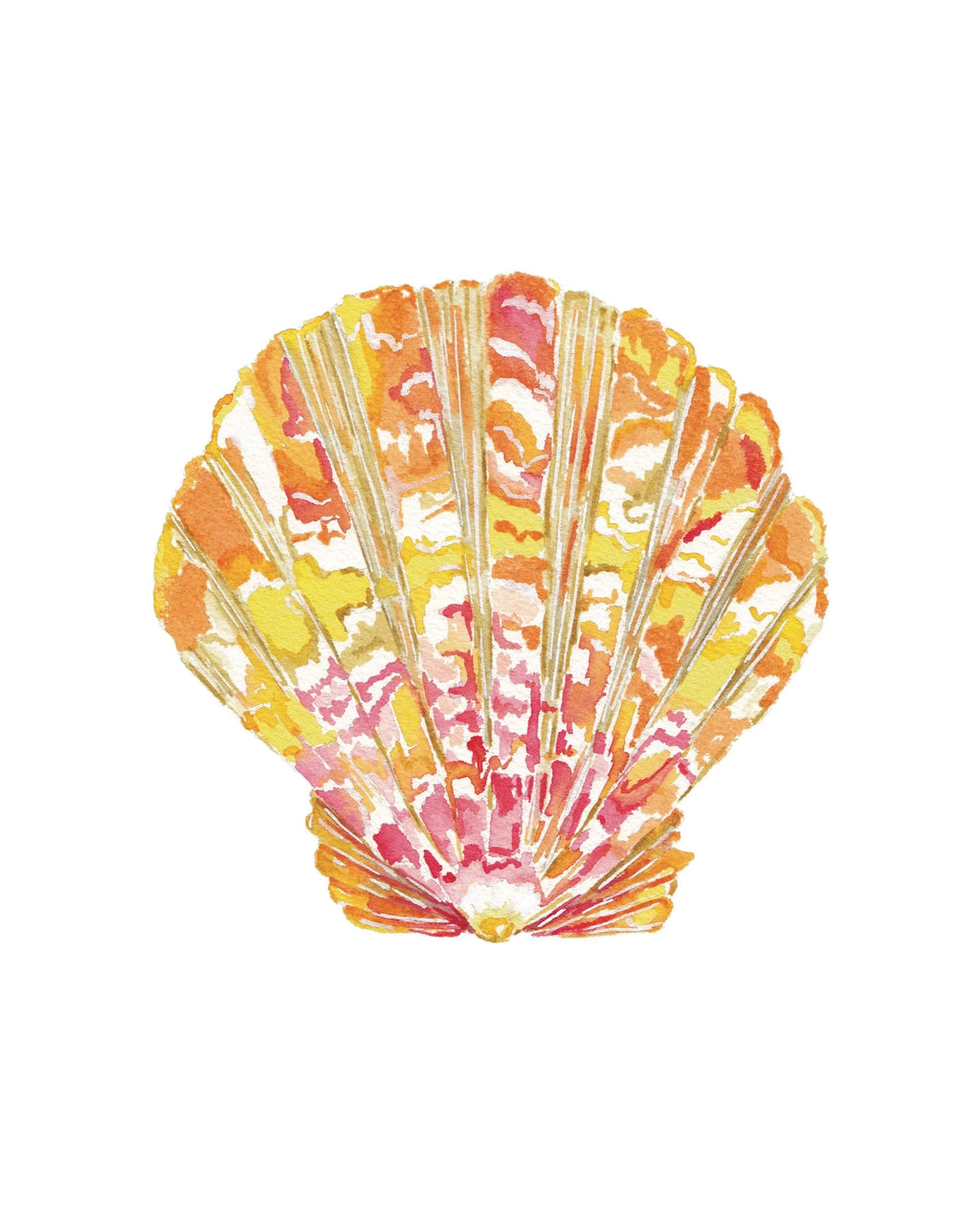 Sunrise Shell Acrylic Art Block Small
