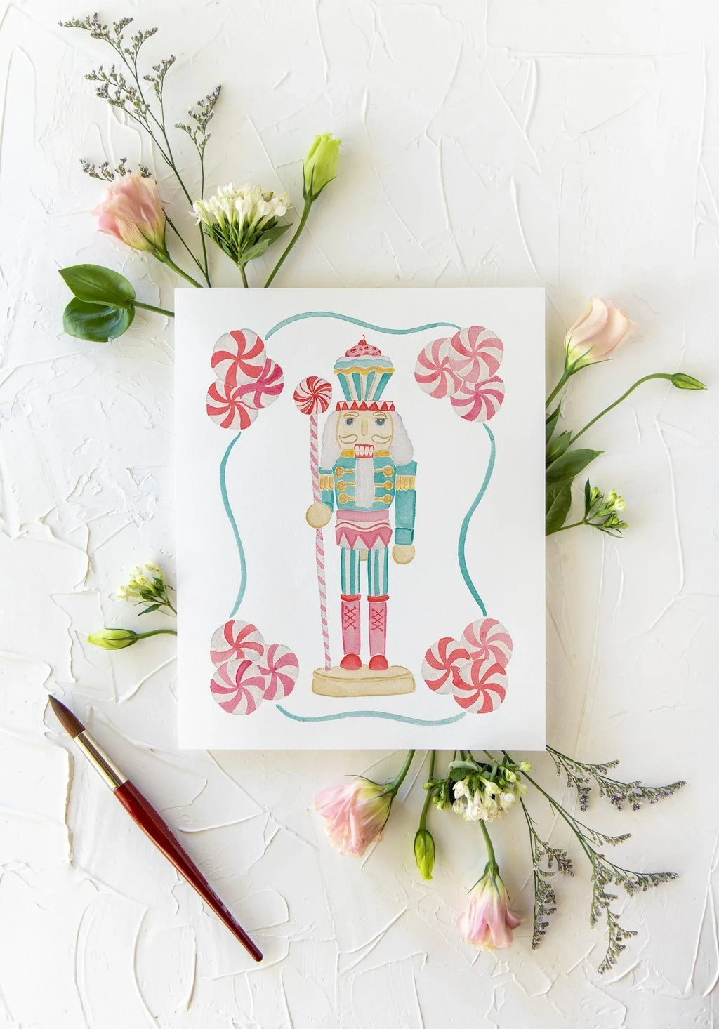 Pastel Nutcracker Art Prints 8x10