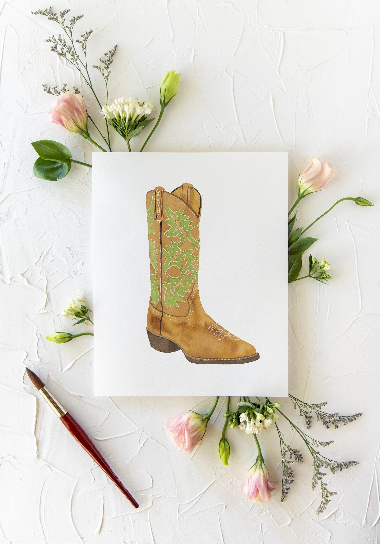 Cowboy Boot Print - Tim 8x10