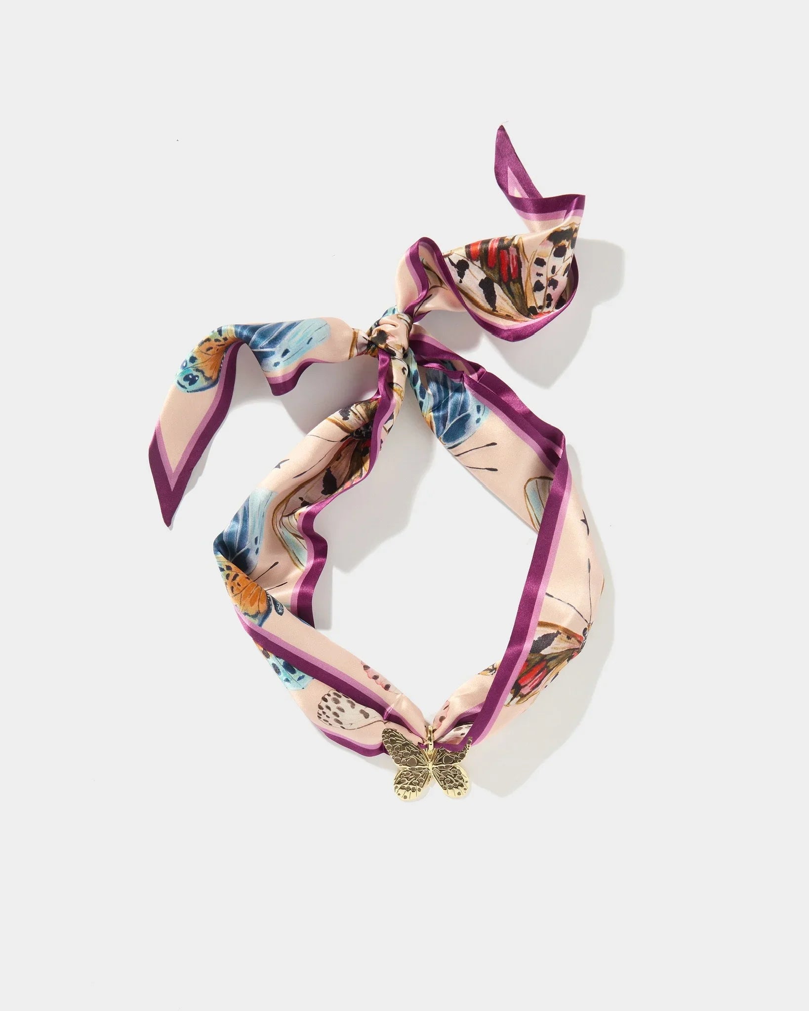 Butterfly Scarf Necklace Set