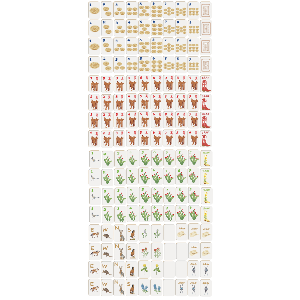 Out West Mahjong Tiles (Preorder)
