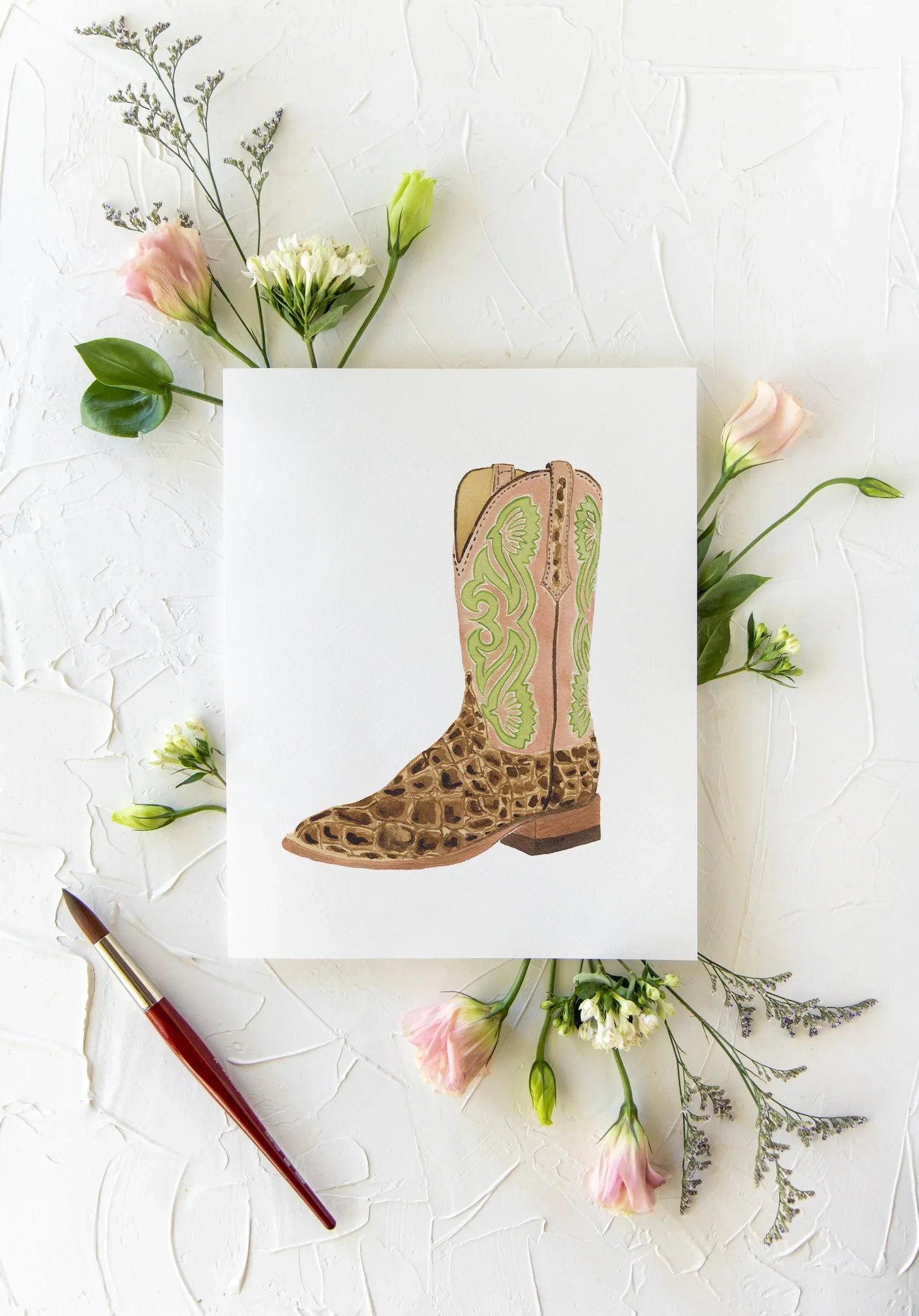 Cowboy Boot Print - Waylon 8x10