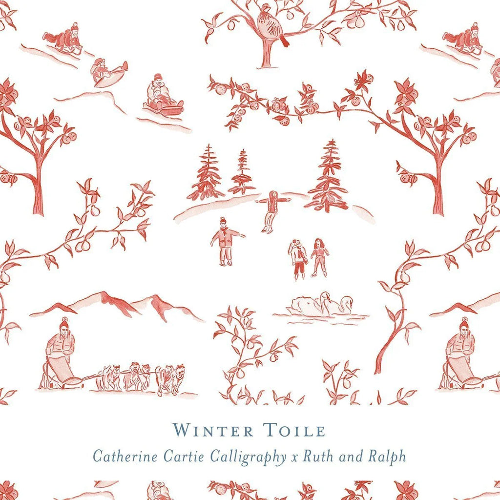 Gift Wrap - Winter Toile