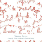Gift Wrap - Winter Toile
