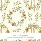 Gift Wrap - Winter Wreaths