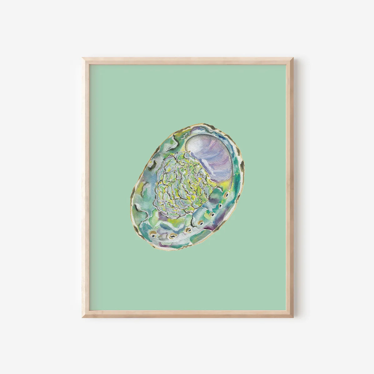 Abalone Art Print Colorful 5x7