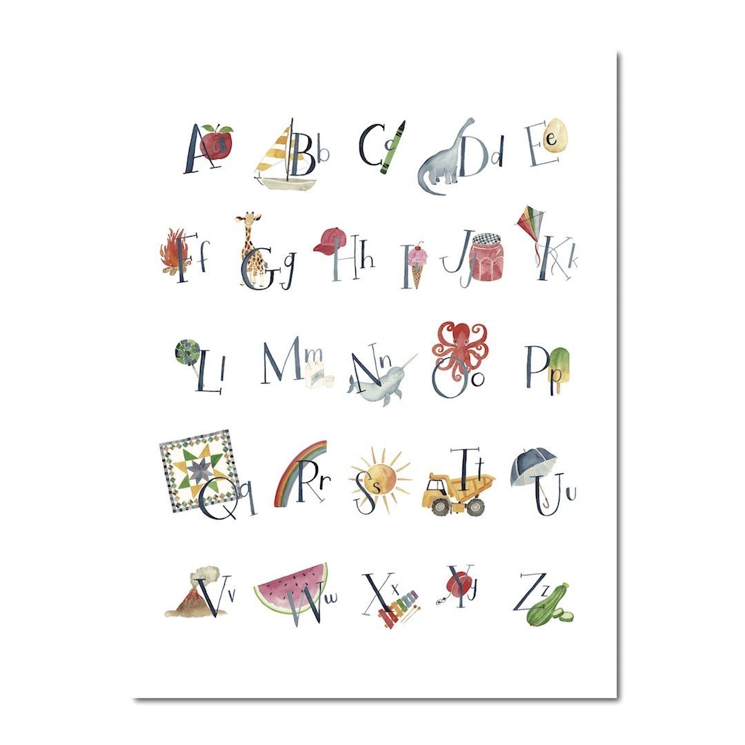Alphabet Print 11x14