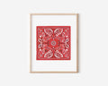 Paisley Bandana Art Print 8x10