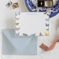 Personalized Butterfly Flat Notecards