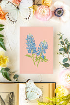 Colorful Botanical 5x7 Print - Bluebonnet