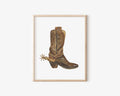 Boot with Spur Art Print 8x10