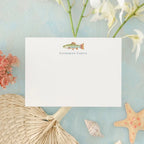 Personalized Trout Flat Notecards