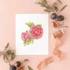 Botanical Art Prints 8x10 - Camellia