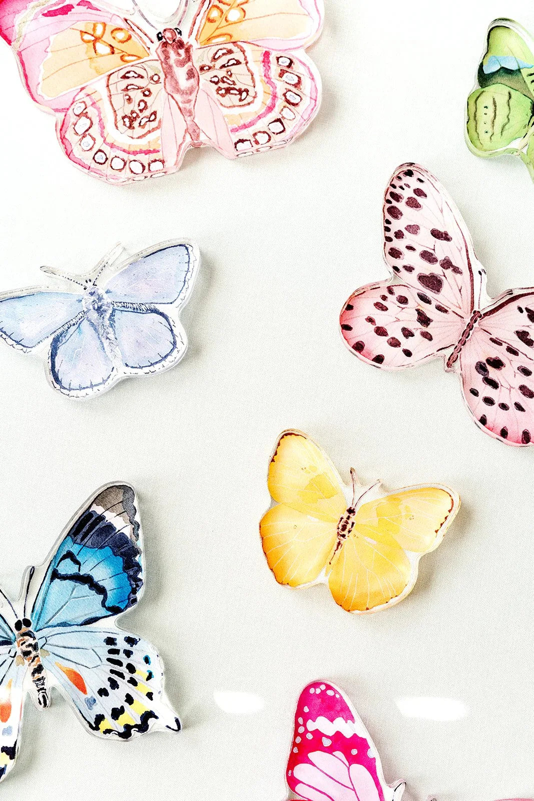 Blue Butterfly Acrylic Art Block Small