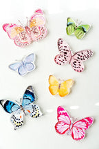 Neutral Spotted Butterfly Acrylic Art Block Small