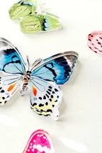 Blue Multi Butterfly Acrylic Art Block Large