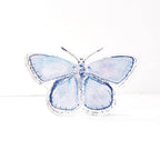 Blue Butterfly Acrylic Art Block Large