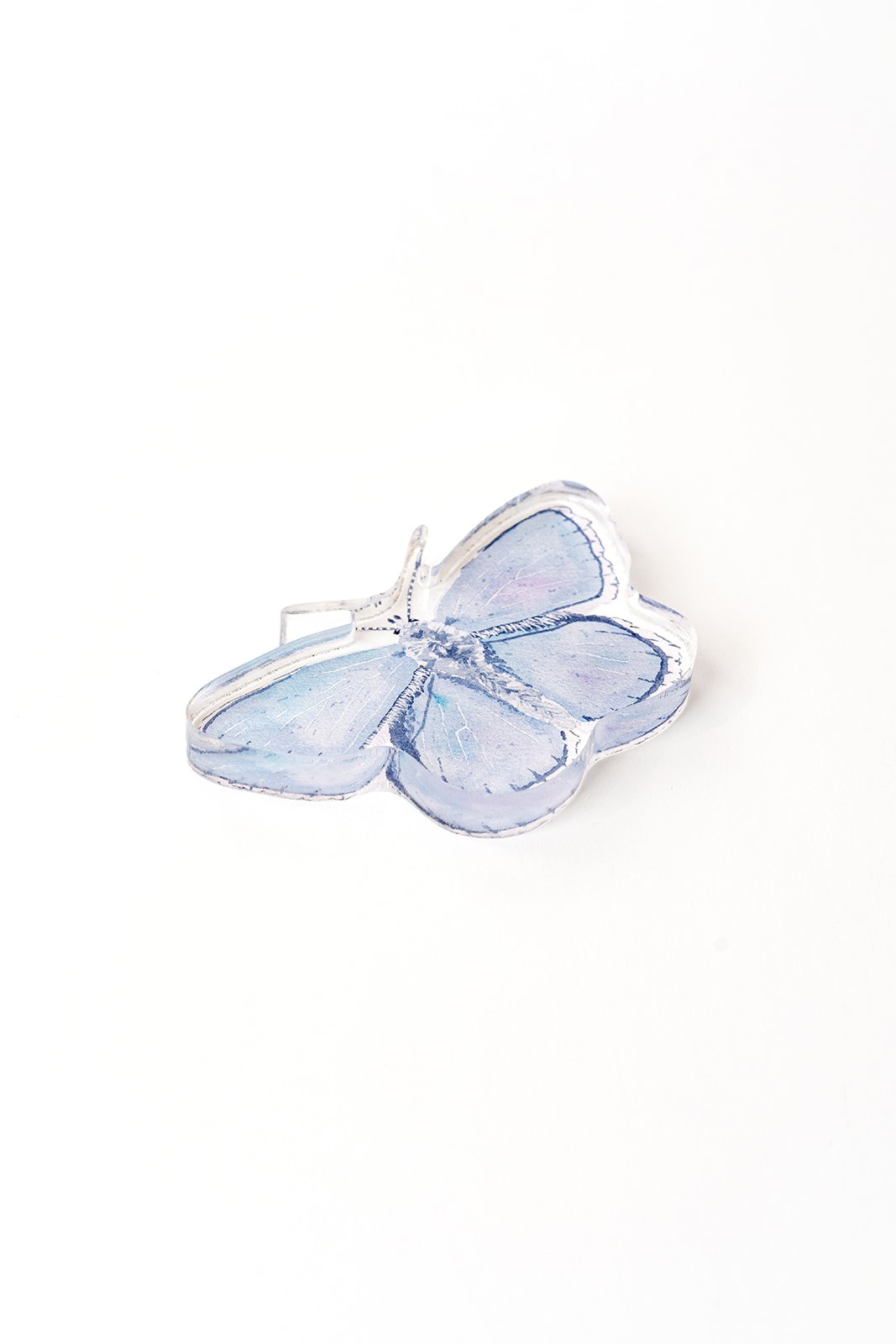 Blue Butterfly Acrylic Art Block Large