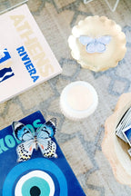 Blue Butterfly Acrylic Art Block Large