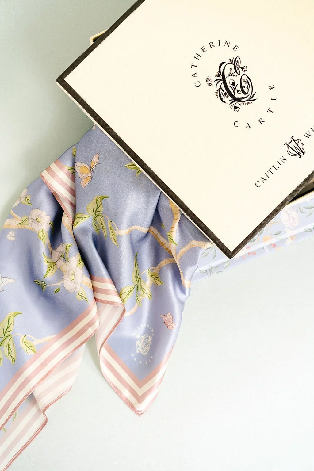 Blue Chinoiserie Scarf
