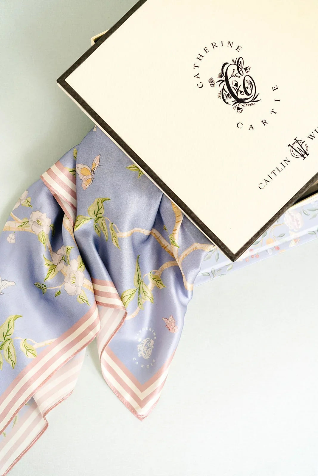 Blue Chinoiserie Scarf