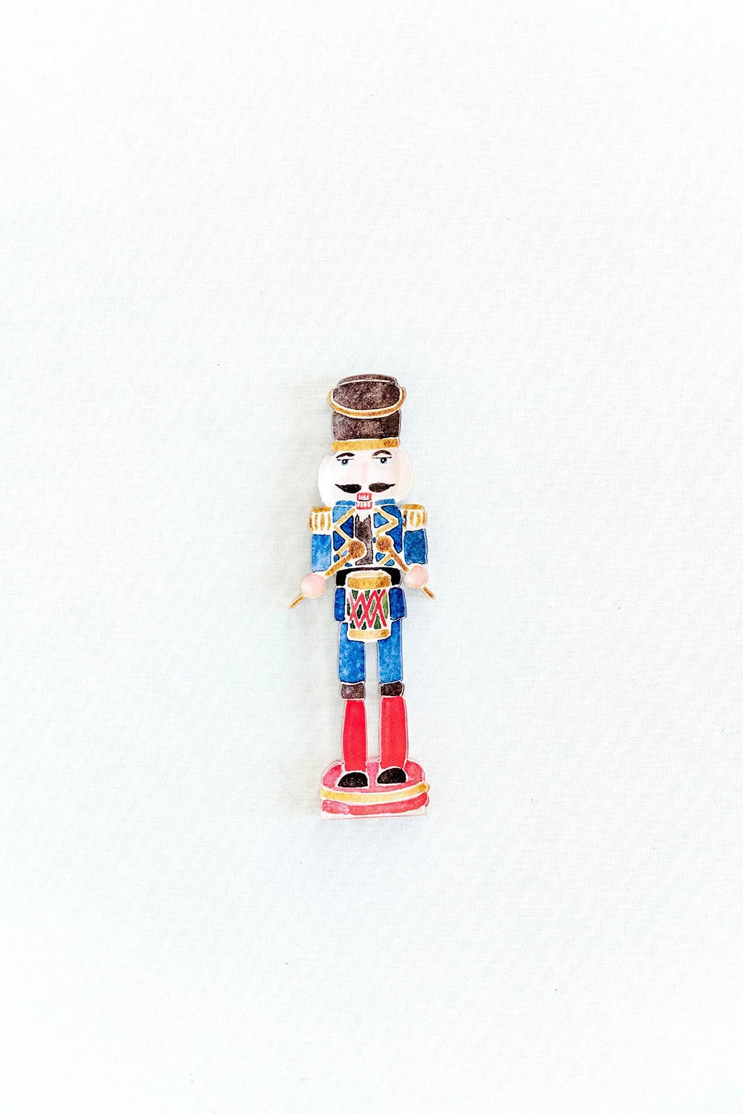 Nutcracker Drummer Acrylic Art Block