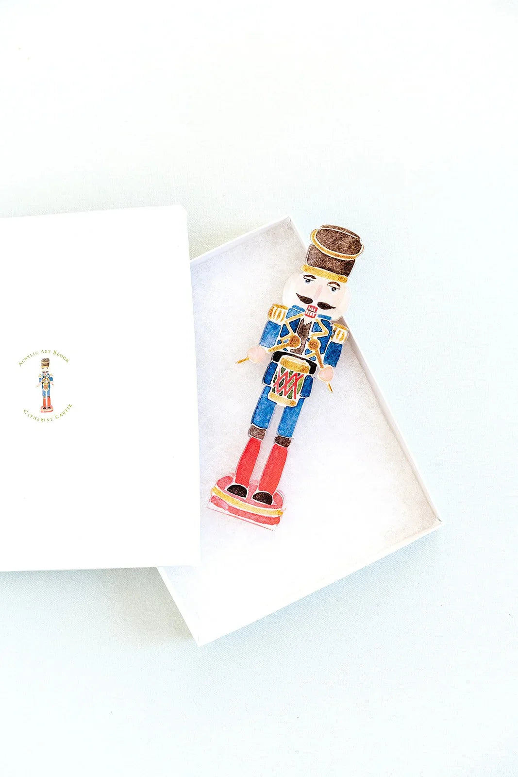 Nutcracker Drummer Acrylic Art Block